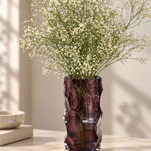 Vaso Murano Alto Violeta