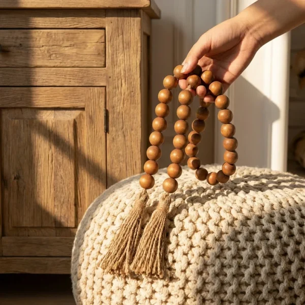Colar de mesa G em Madeira
